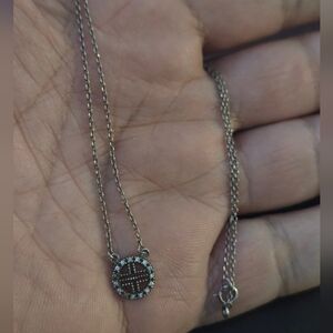 Vintage Sterling Silver 925  Pendant Necklace Sz 16"